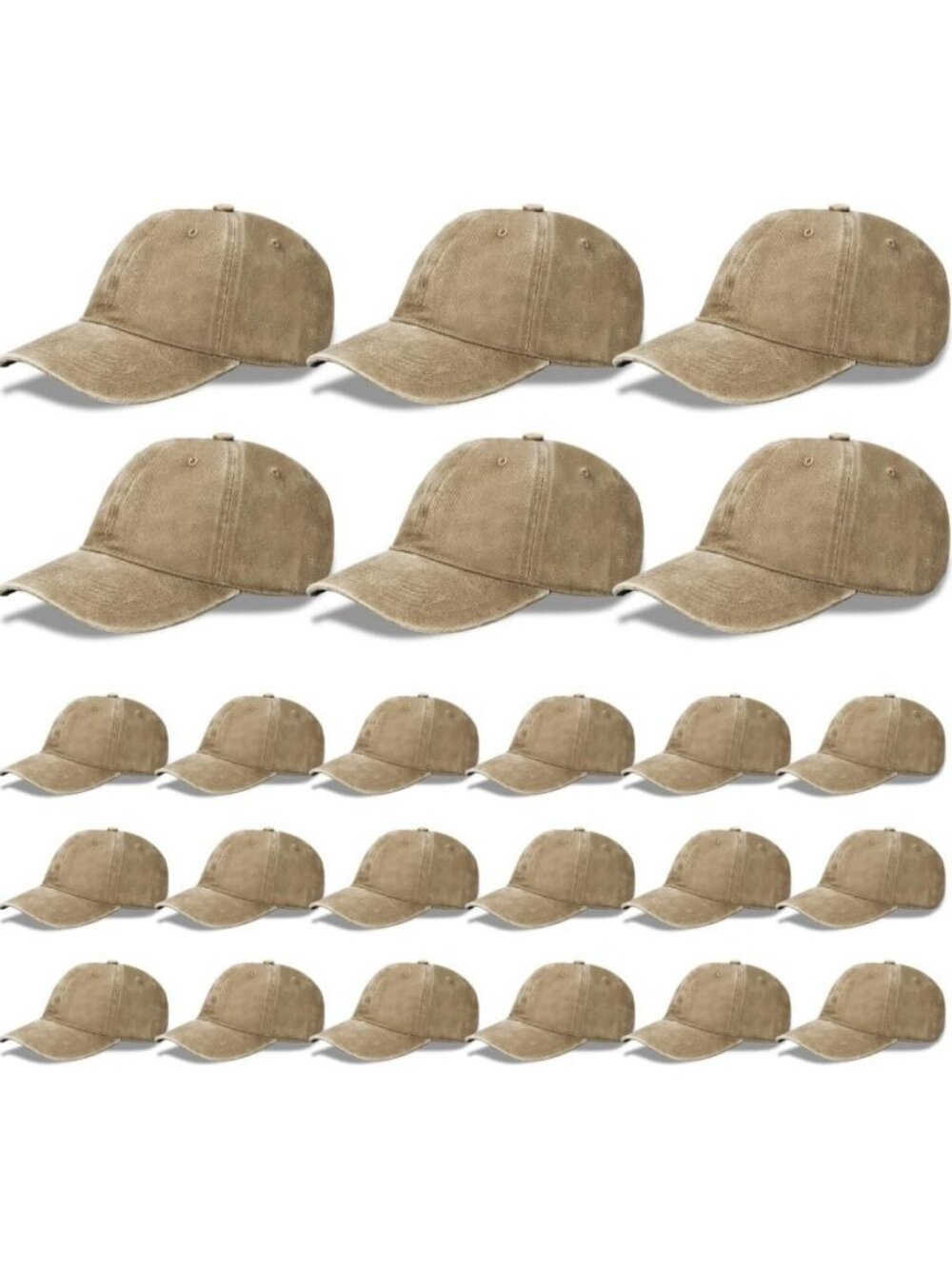 24-Pack Adjustable Blank Trucker Hats for Men & Women - Wholesale Baseball Caps